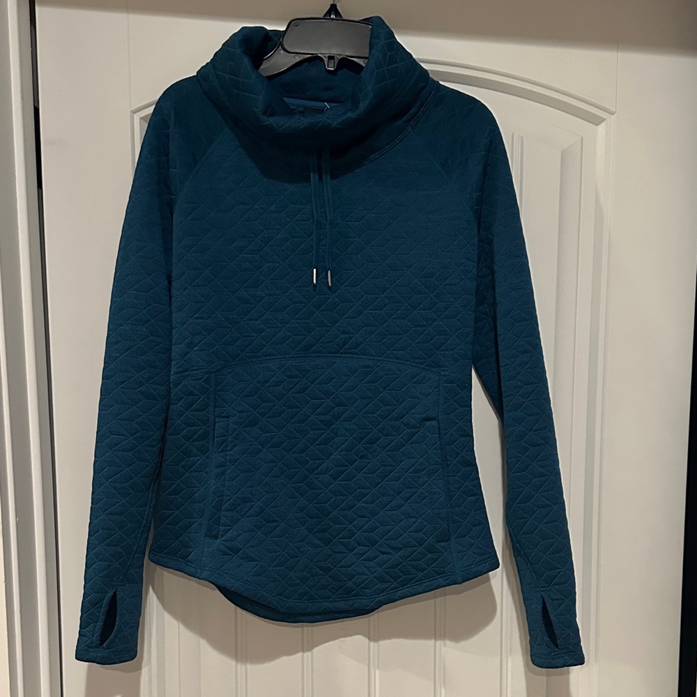 Marmot Teal Quilted Pullover Hoodie